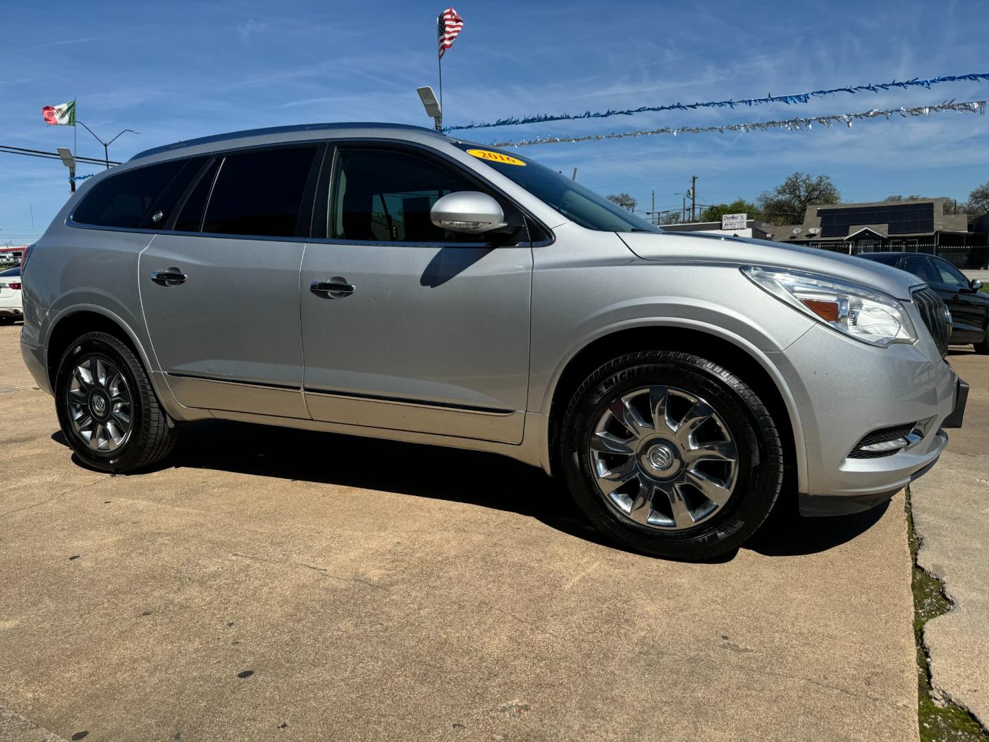 2016 SILVER BUICK ENCLAVE LEATHER (5GAKRBKD9GJ) , located at 5900 E. Lancaster Ave., Fort Worth, TX, 76112, (817) 457-5456, 0.000000, 0.000000 - Photo#2